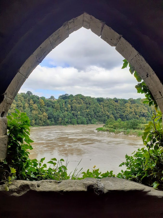 View of the Wye from Chepstow Castle, Wales