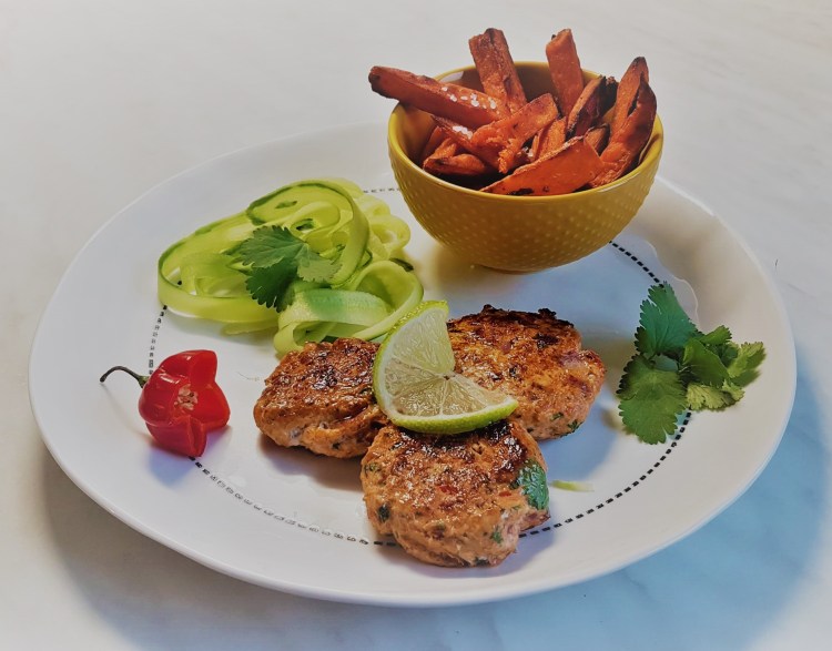 Marnie’s Thai fishcakes with sweet potato&nbsp;fries