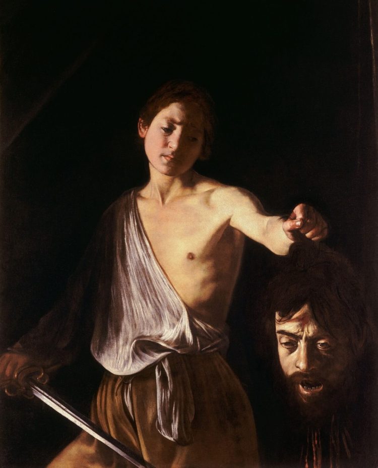 Caravaggio, David with the Head of Goliath (Galleria Borghese, Rome)