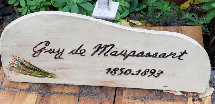 Guy de Maupassant's grave, Montparnasse Cemetery