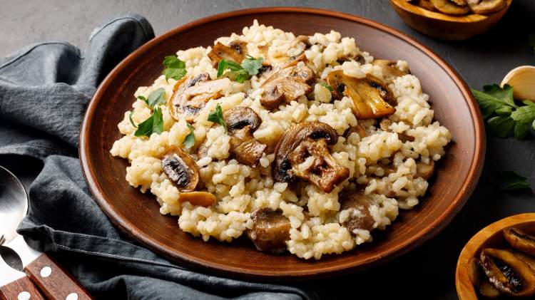 Mushroom risotto