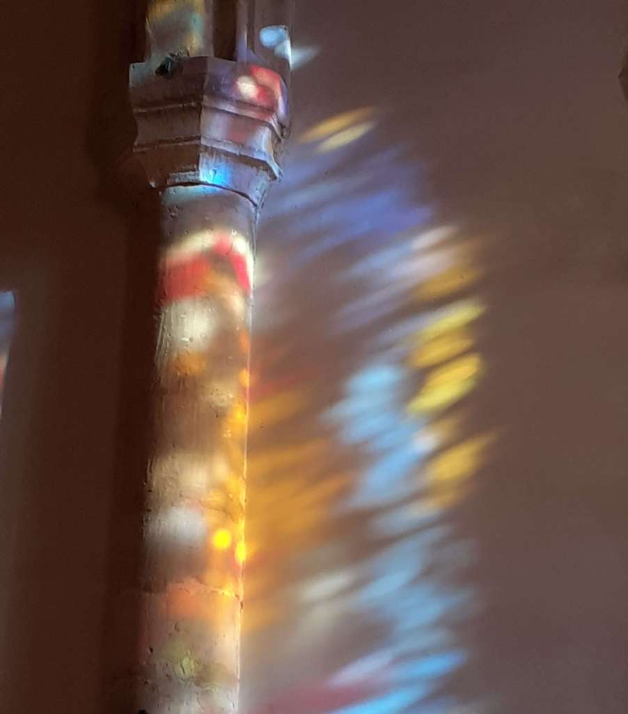 Pillar in the church of Saint-Germain de Charonne, Paris