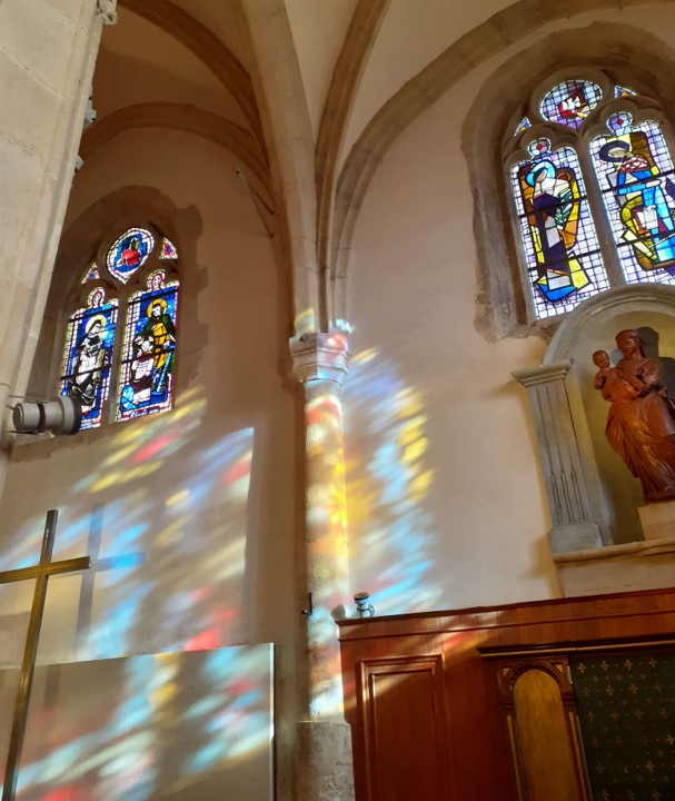 Interior of the church of Saint-Germain de Charonne, Paris